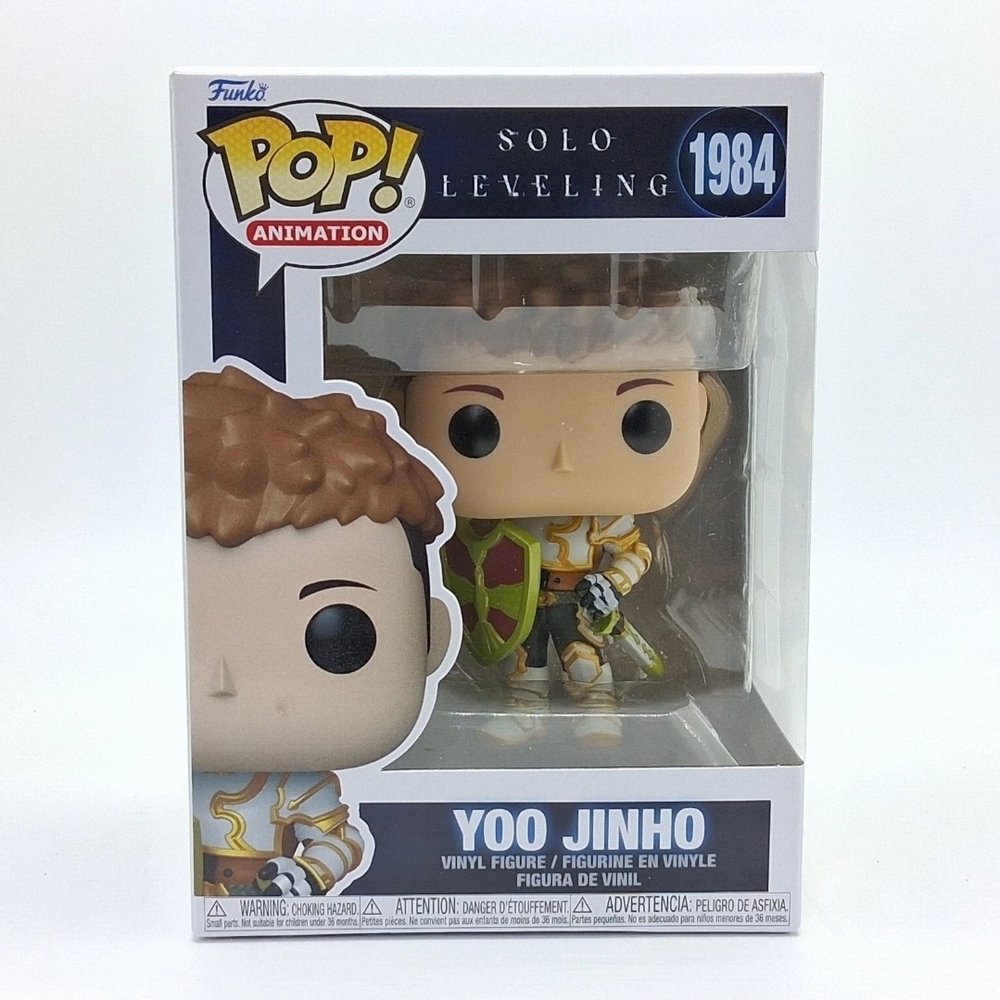 Funko Pop Animation Yoo Jinho with Brown Hair and Green Armor